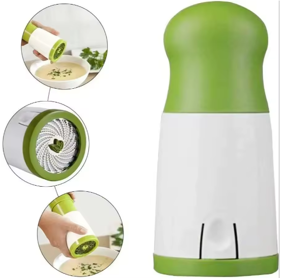 Manual Herb Grinder Spice Mill Parsley Shredder Vegetable Cutter Coriander Mincer Chili and Cilantro Kitchen Tool Gadget
