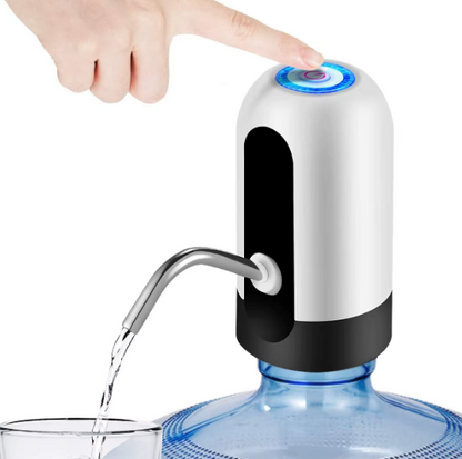 1pcWhite/Black Water Bottle Pump USB Charging Auto Switch Drinking Dispenser Charging One Click Auto Switch Drink Pump Dispenser