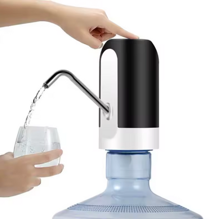 1pcWhite/Black Water Bottle Pump USB Charging Auto Switch Drinking Dispenser Charging One Click Auto Switch Drink Pump Dispenser