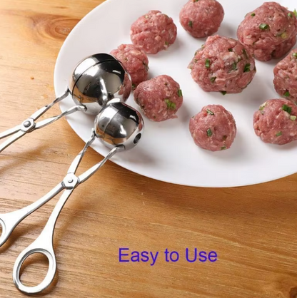 Meat Ball Maker Tool Stainless Steel Clip Round Rice Ball Shaper Spoon Meatball Making Mold Non Stick Stuffed Kitchen Gadget